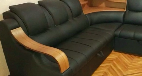 Перетяжка кожаного дивана. Балабаново